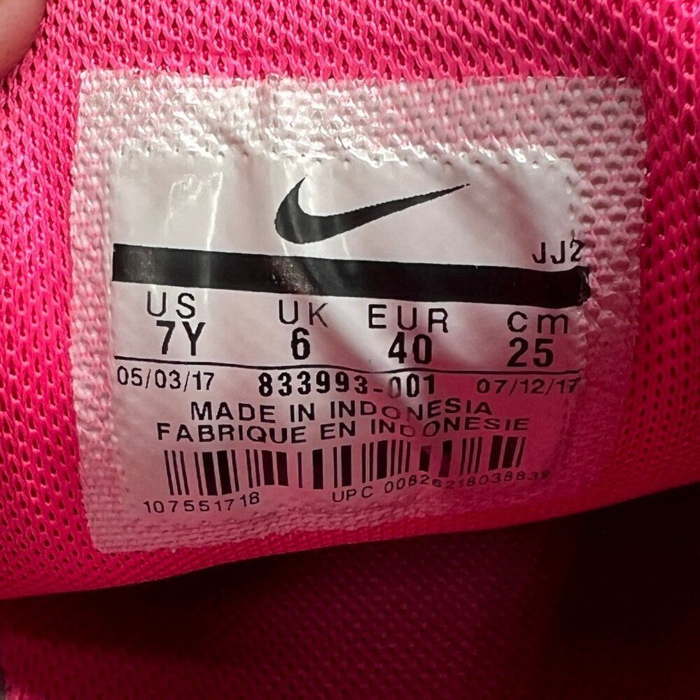 Nike Free RN Running Shoes Girls 7 Grey Pink Athletic Run Training Sneakers - Picture 12 of 12